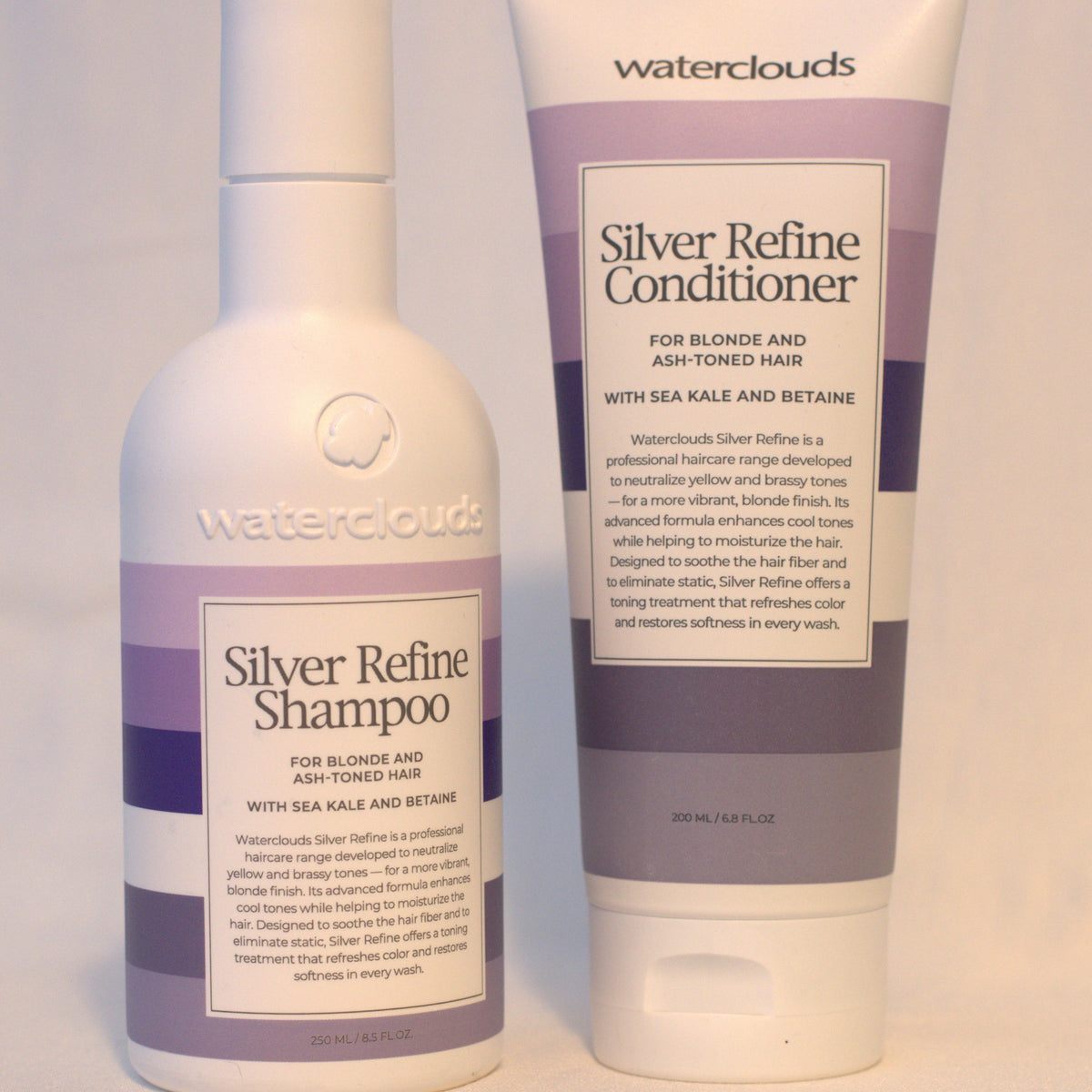 Det Komplette Silver Sæt – Waterclouds Silver Refine (Shampoo & Balsam)