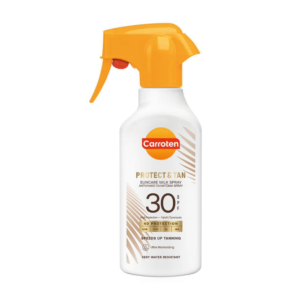 Carroten Protect & Tan Solcreme Spray SPF 30 (270 ml)
