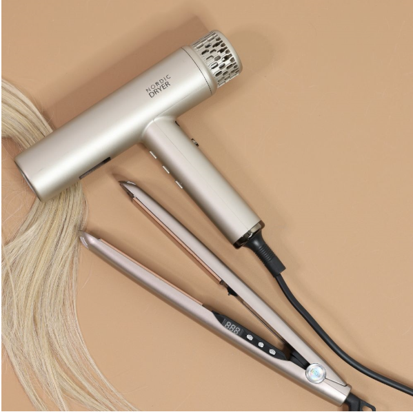 Nordic Dryer Rosegold – Letvægtshårtørrer med Diffuser & Næb (1800W)